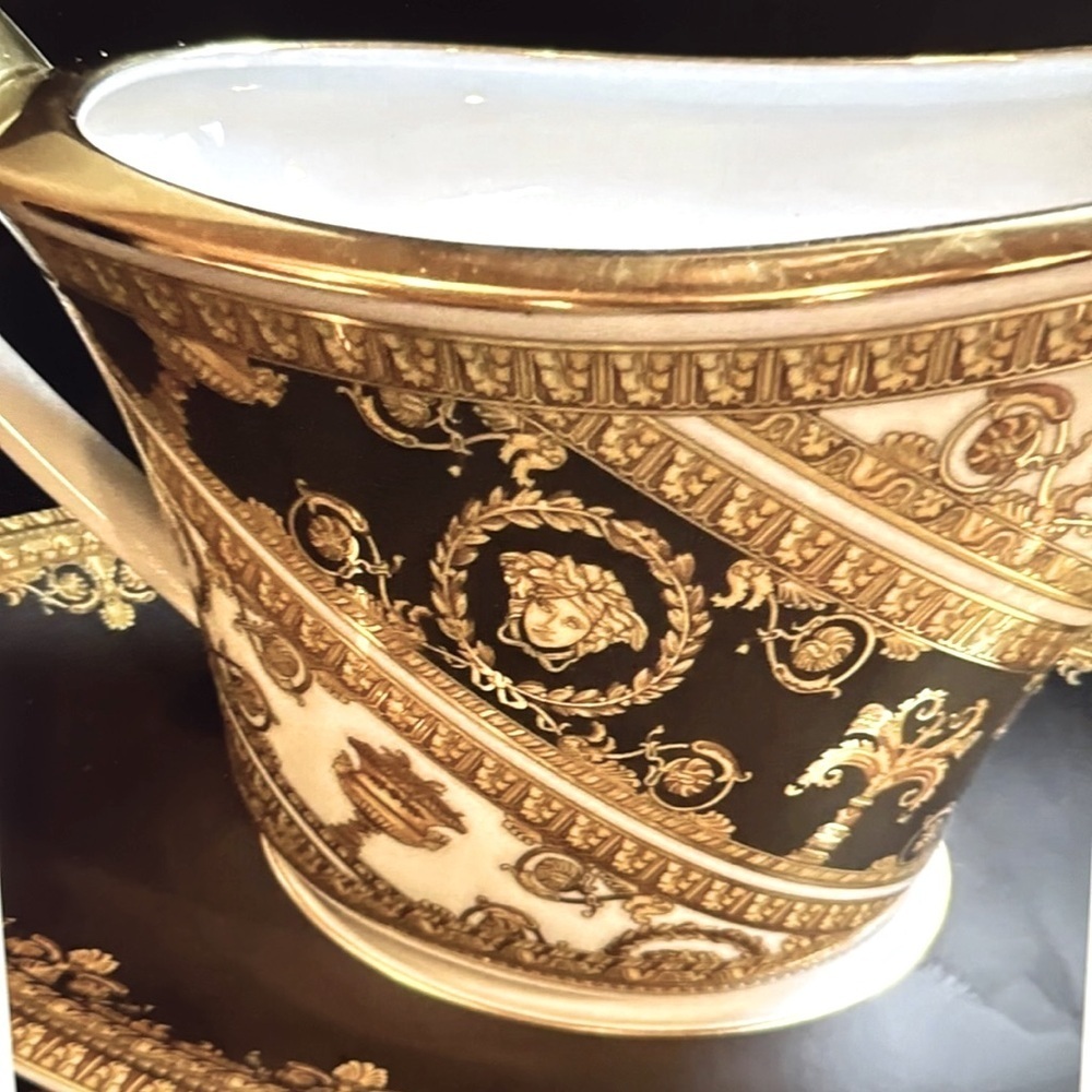 Versace Rosenthal I Love Baroque Gravy Boat and Saucer - Picture 2 of 7